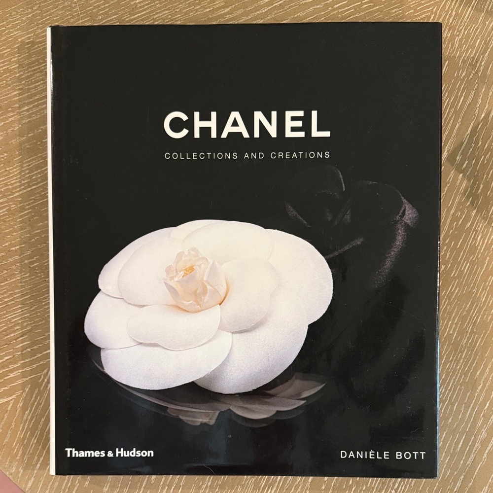 CHANEL Collections and Creations Book - Black Cover with White Flower